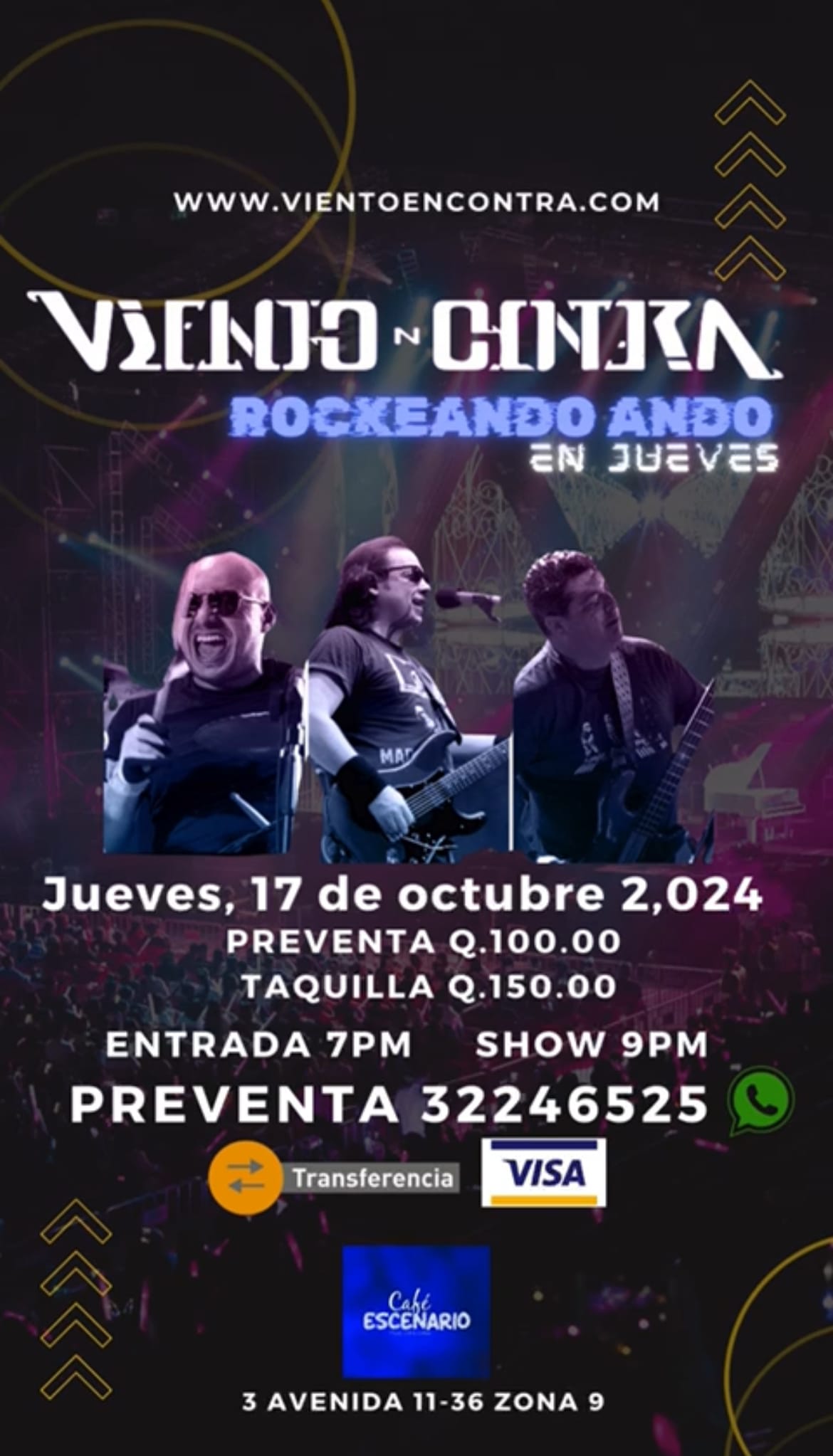 17 de Octubre: Café Escenario, Zona 9